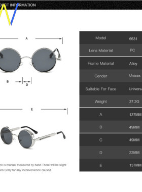 圆形金属太阳镜的男人女