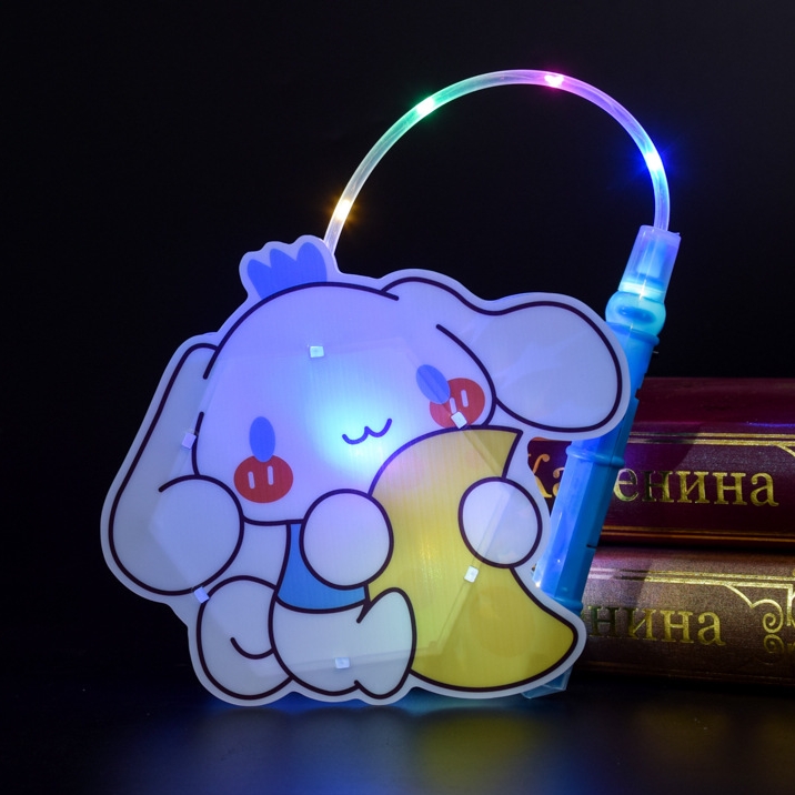 大耳狗卡通灯笼中秋节发光儿童手提花灯手工diy材料包玉桂狗玩具