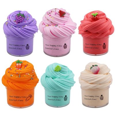 Slime Supplies Fruit Kit Children Toys Stress Anxiety Toy Fo
