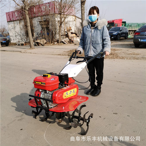 小型多功能微耕机 170F四驱汽油旋耕机 园林旋耕松土机