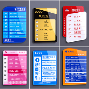 亚克力楼层索引牌指示牌医院大厅引路牌导引牌创意高档酒店楼层指引牌导向牌导引牌电梯指示牌导向牌导向牌