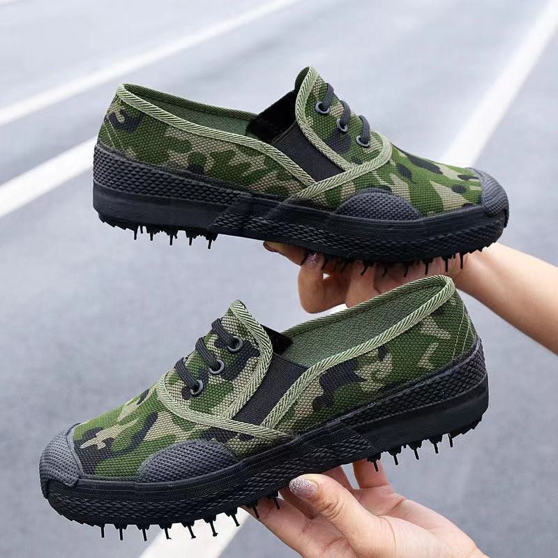 解放鞋劳保鞋一脚蹬鞋男女工地干活春季透气百搭橡胶底防滑耐磨鞋