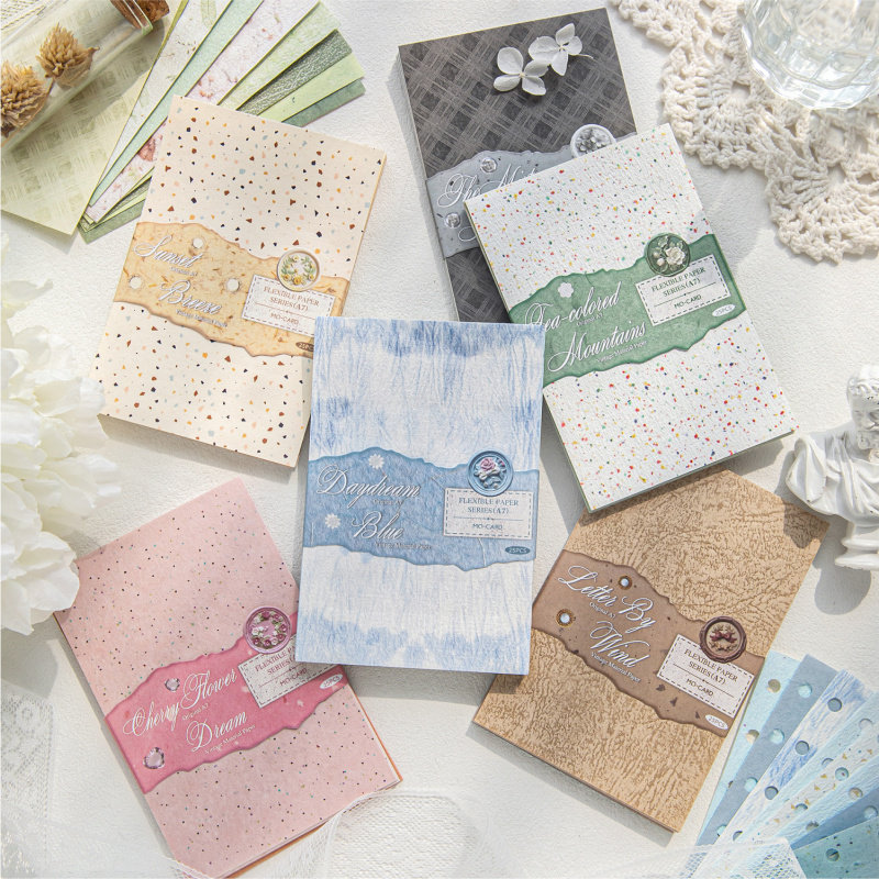 陌墨A7尺寸轻复古素材纸 纸间温柔系列手账DIY素材装饰拼贴打底纸,文具电教/文化用品/商务用品,贴纸/立体贴纸,淘宝优惠券,粉丝福利购,淘宝优惠卷