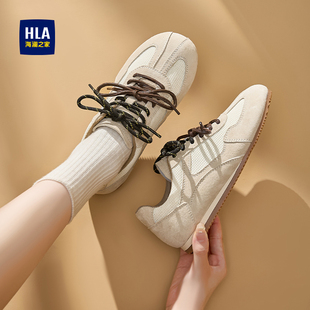 HLA/海澜之家德训鞋女鞋运动2025新款板鞋透气防滑轻薄鞋子休闲鞋