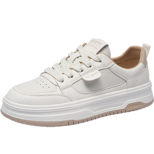 HLA/海澜之家小白鞋女2025新款夏季百搭爆款高级运动休闲平底板鞋