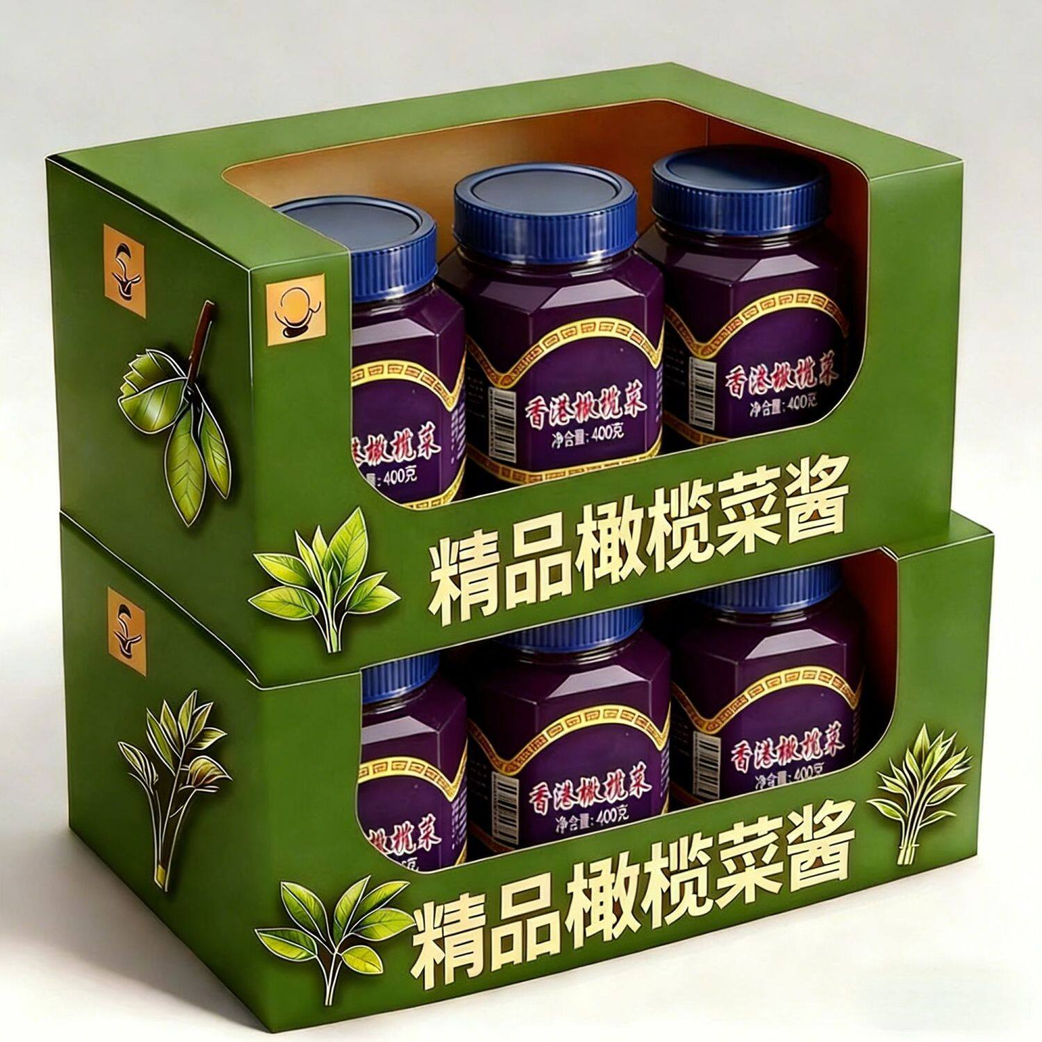 正宗潮汕香港橄榄菜瓶装下饭菜拌饭早餐开胃菜佐粥小菜大瓶批