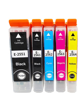 适用爱普生T2551/T2561/2/3/4墨盒墨水EPSON耗材爱普生XP-701黑彩