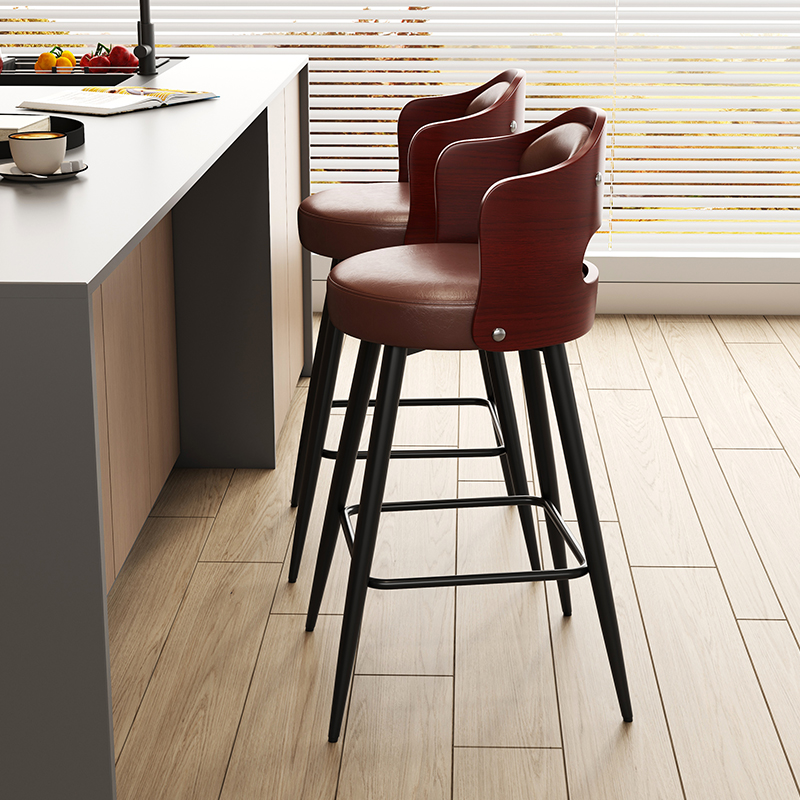现代简约轻奢吧台椅高脚凳
