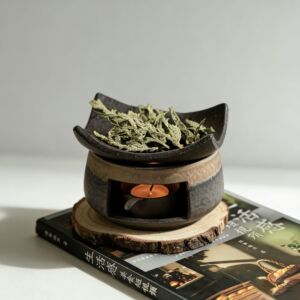 鼠尾草燃烧炉蜡烛香薰炉温茶醒茶暖茶加热保温茶道煮茶陶瓷烤茶炉