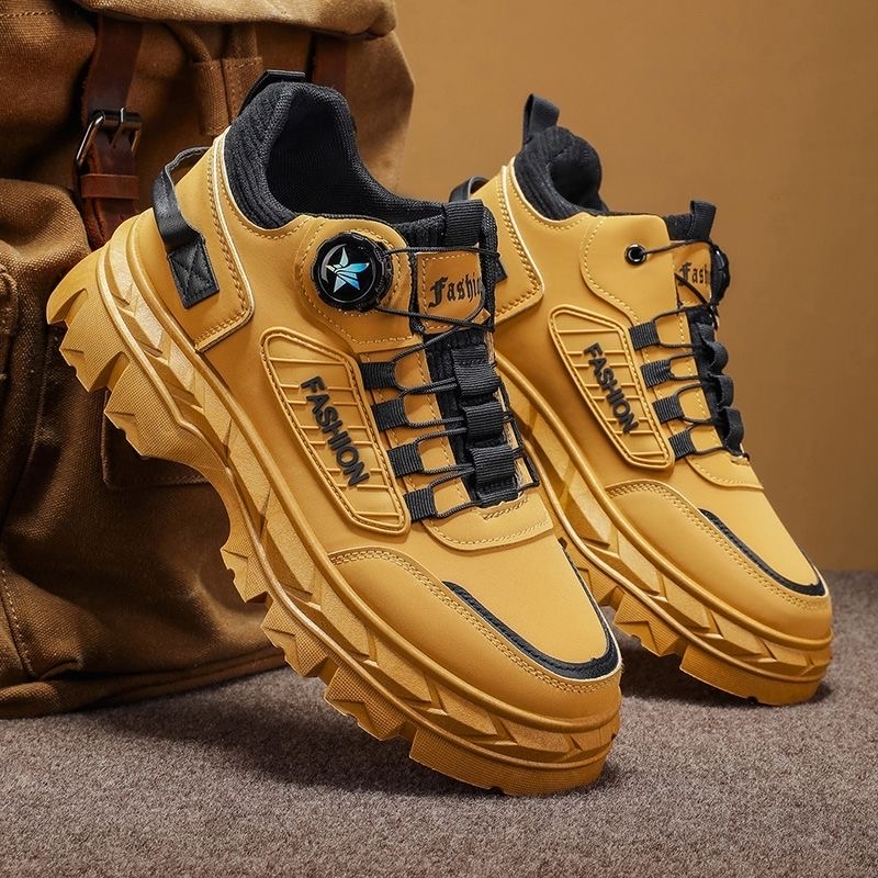 户外男高帮防水防滑工装登山鞋