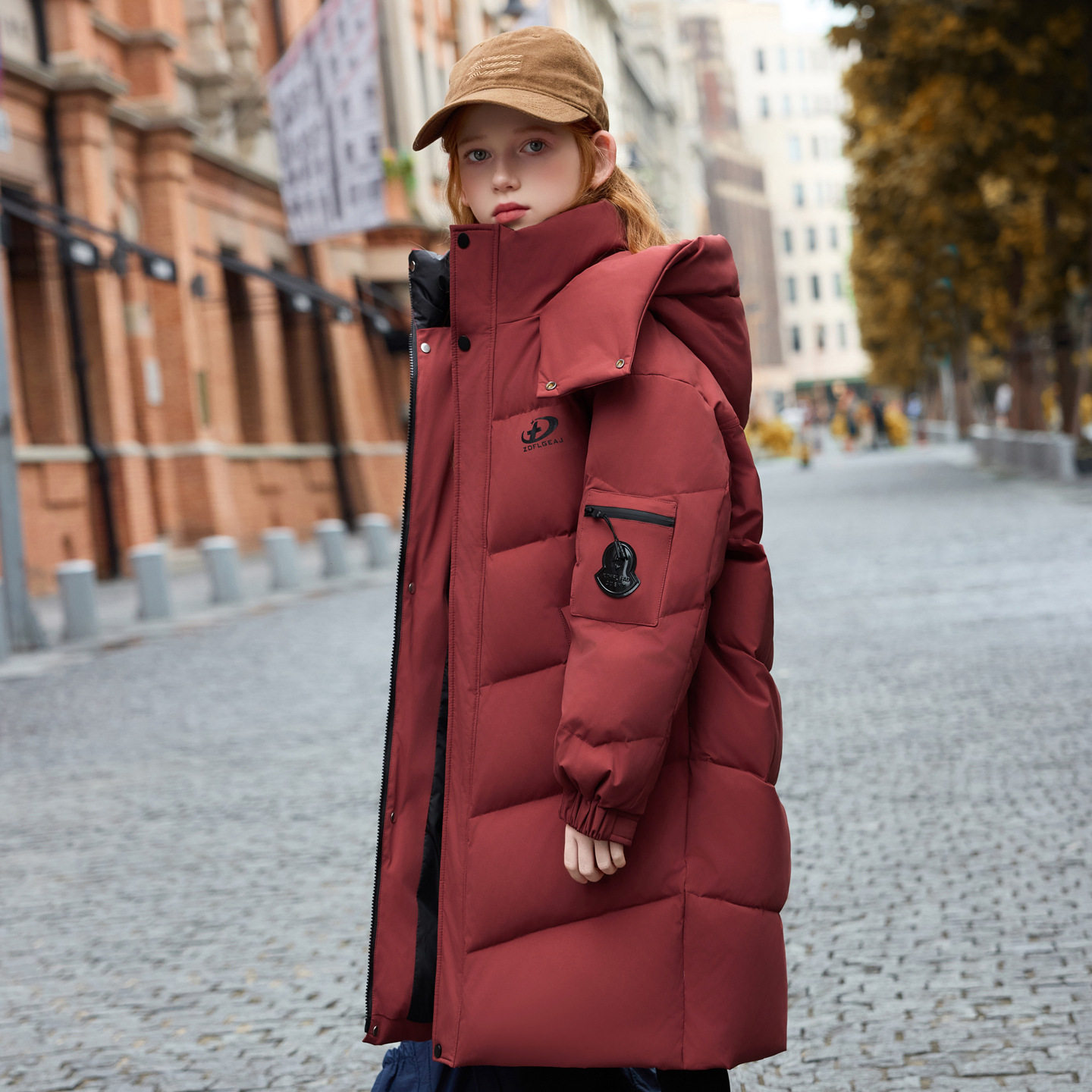 儿童羽绒服女童中长款加厚白鸭绒冬装2025新款韩版洋气中大童外套