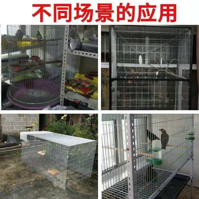 速发鸟笼网鸡笼兔笼鹌鹑网长孔镀养电焊垫锌殖围栏防护铁丝网台网