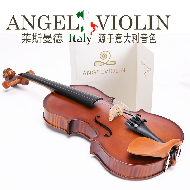 violin仿古哑光手工初学者儿童学生虎纹仿古哑光风格4/4人工虎纹 乐器/吉他/钢琴/配件 小提琴 原图主图