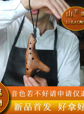 三满陶笛12孔AC初学入门中音C调十二孔山羊胡专业演奏型入门好拿