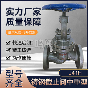 高温蒸汽阀DN20 热销J41H 25C铸钢WCB法兰截止阀