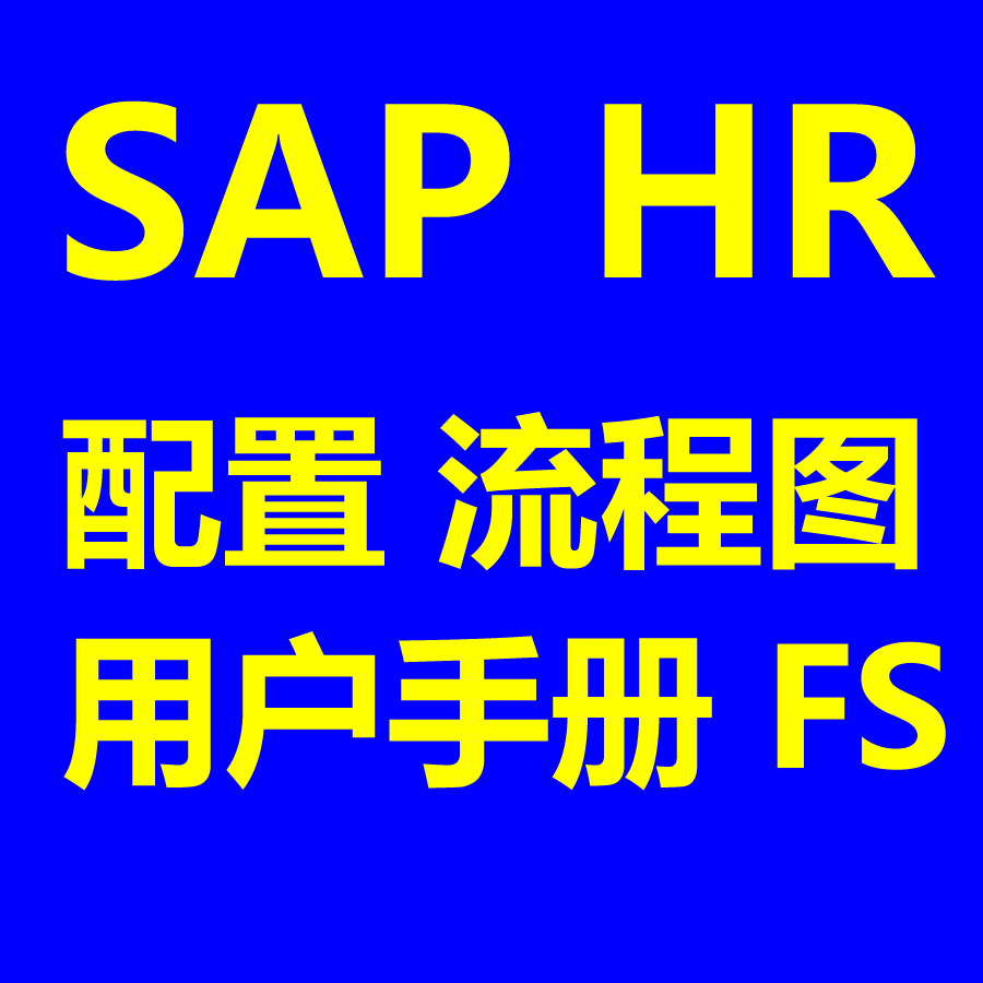 SAP HR模块实施资料含流程图配置文档操作手册开发功能说明书