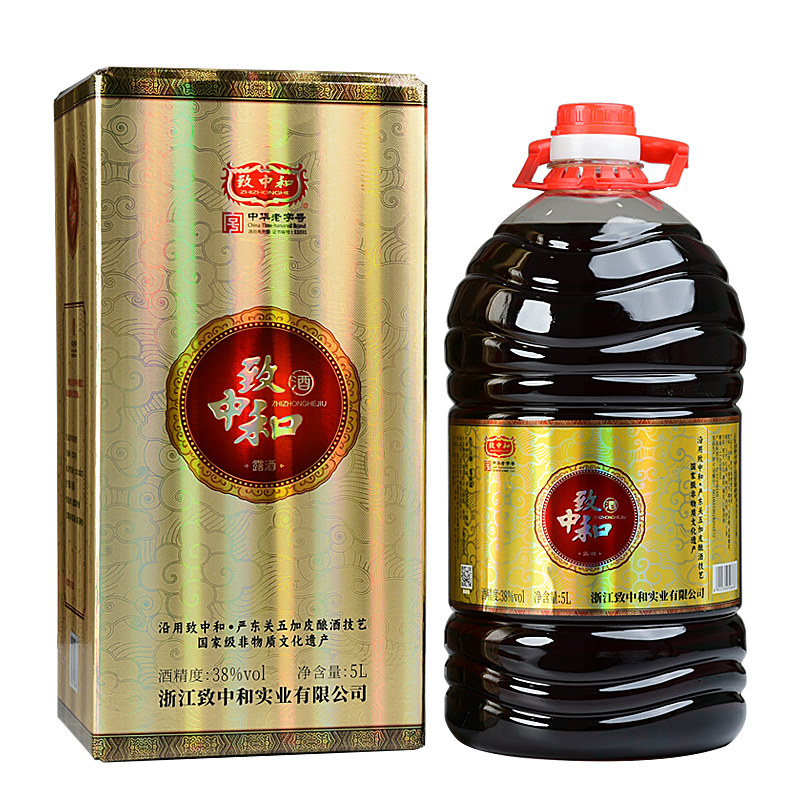致中和露酒大容量超值桶装5L中华老字号配制酒送父母长辈