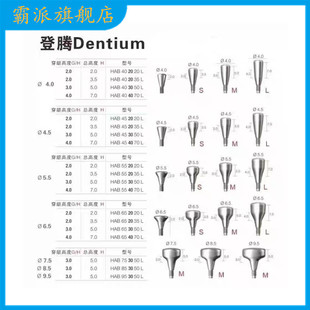 牙科愈合基台 愈合帽 愈合螺丝 第三方精密配件 适用于登腾系统