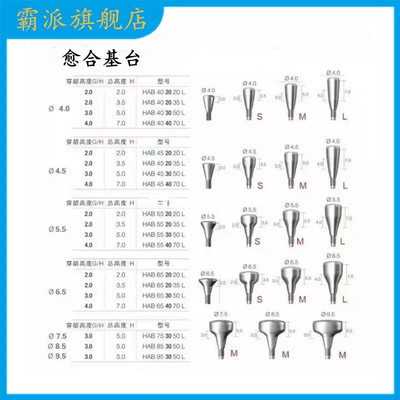 登腾愈合基台愈合帽愈合螺丝