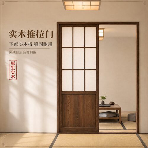 定制实木推拉门全国上门安装