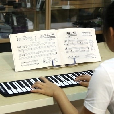 。音乐普架 家用古筝家用琴女台式谱架 便携式 面桌可折叠式  琴