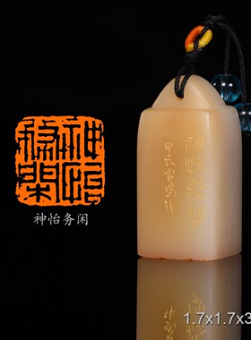 书谱五合之神怡务闲 经史闲章 雷鸣 手工篆刻成品章书法书画印章