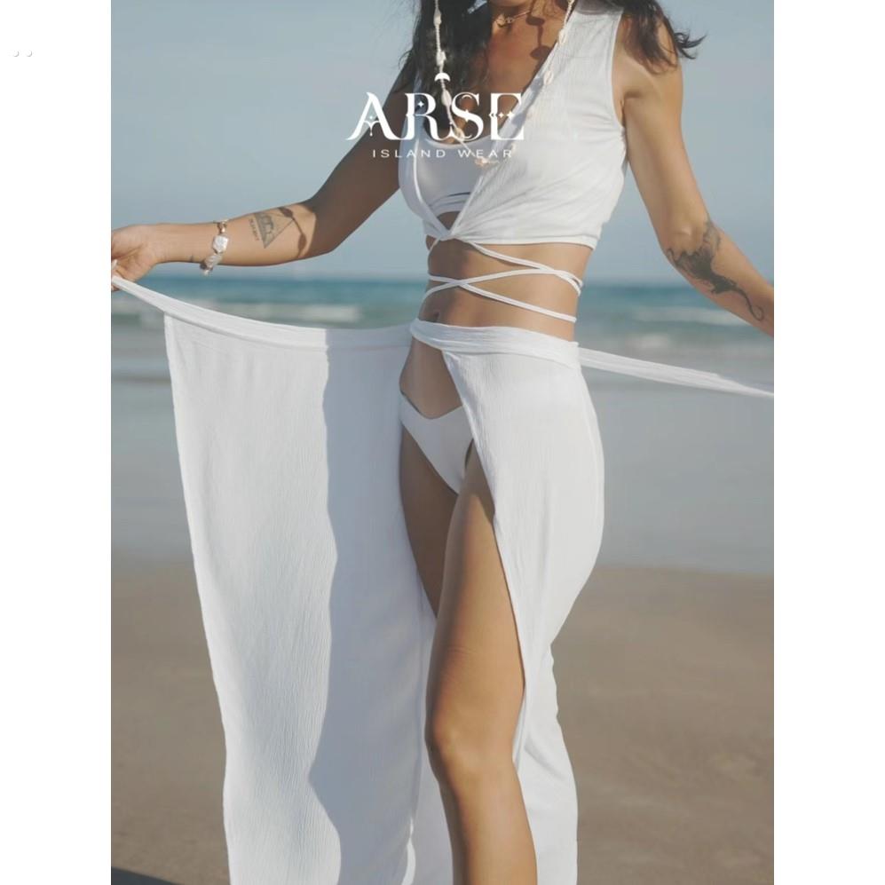 泳衣下半身遮挡海边穿搭氛围感纱裙比基尼裹裙沙滩度假雪纺罩衫