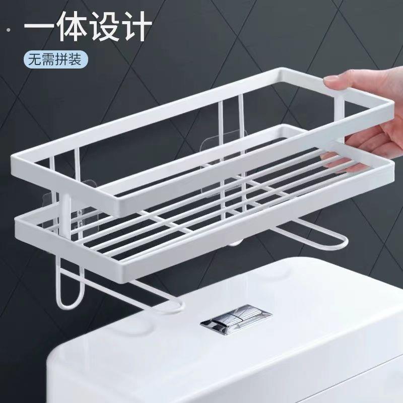马桶置物架卫生间上方免打孔浴室储物收纳柜洗手间厕所放架子神器