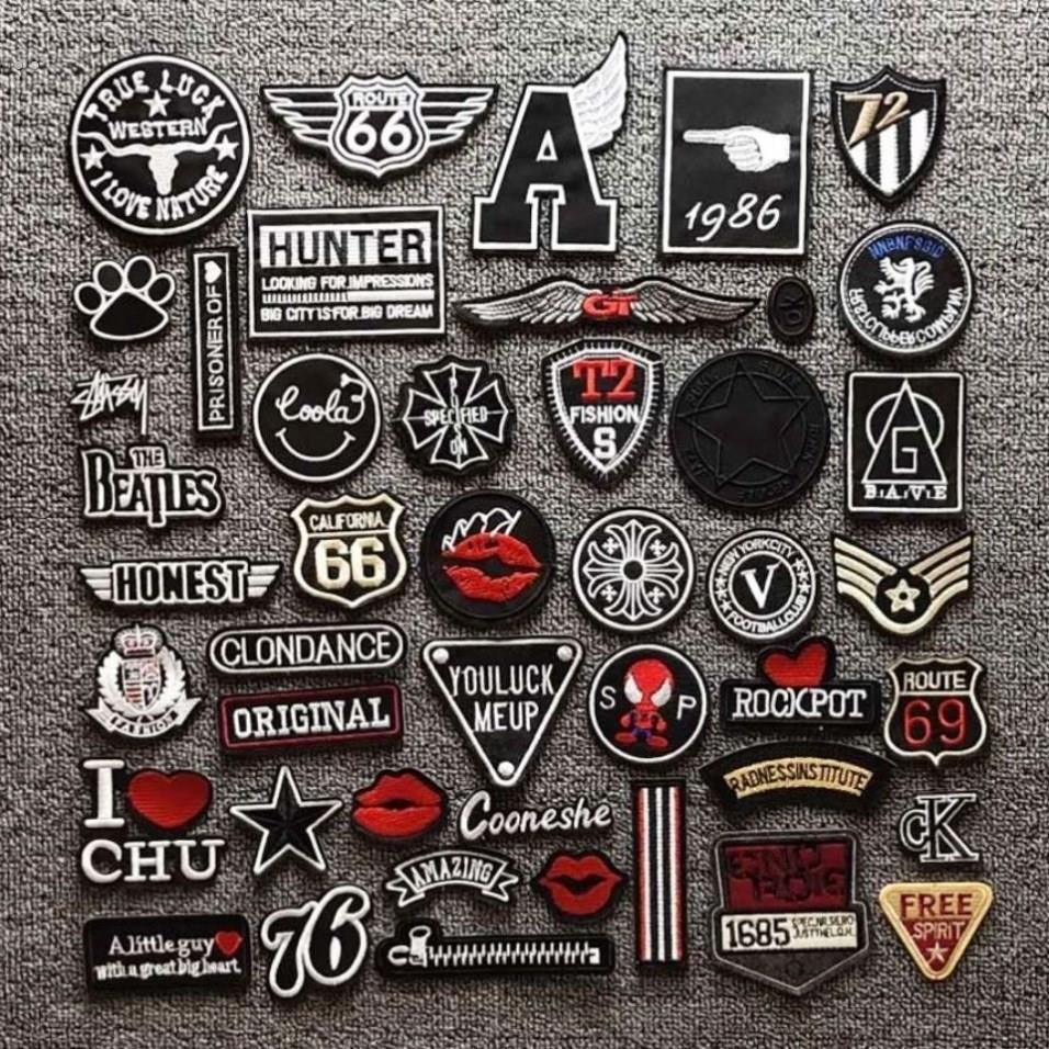 衣服标签布可缝logo校服裤子补丁贴衣物补丁贴衣服洞洞补衣贴刺绣