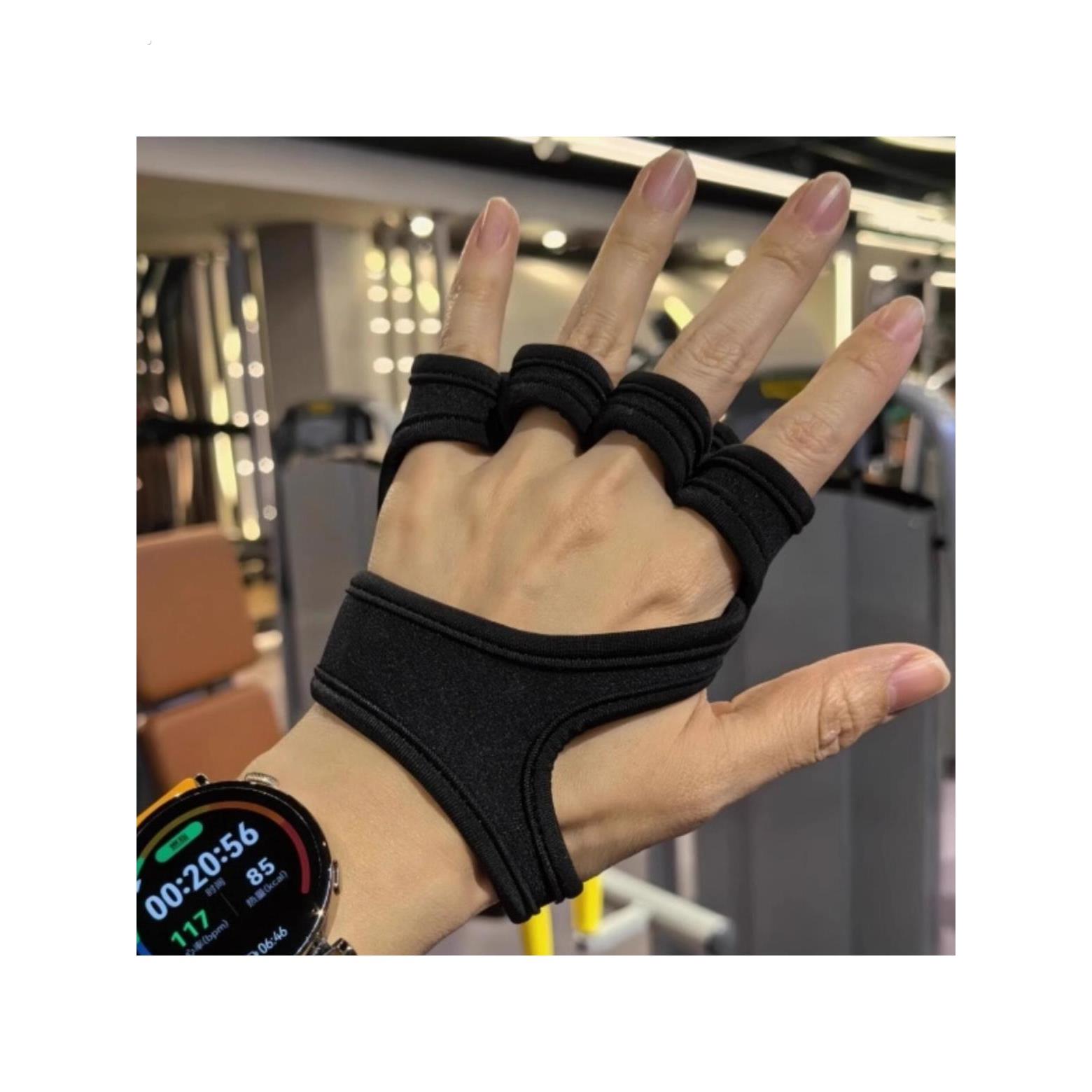 健身防滑透气撸铁单杠训练器械力量骑行运动男女半指护掌手套