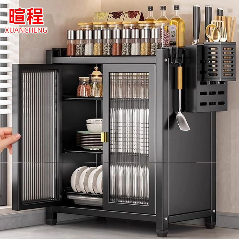 厨房碗碟收纳柜台面碗盘沥水防尘架家用餐具多层整理架碗筷置物架