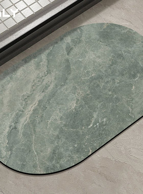 OGLY北欧风吸水垫子硅藻泥软垫家用脚垫卫生间速干浴室防滑地垫