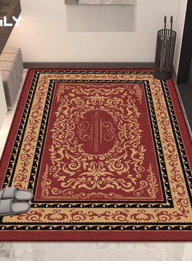 高级入户门地垫红色新款进门脚垫轻奢客厅门垫防滑入门地毯可裁剪