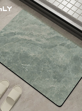 OGLY浴室硅藻泥软垫吸水厨房家用脚垫卫生间门口速干浴室防滑地垫