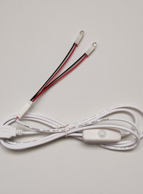 4V/5V/6V/带USB插头线发光管 5mm灯珠焊线LED发光二极管带开关usb