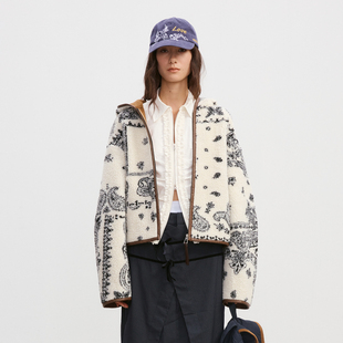 撞色拼接保暖连帽外套 腰果绒拼麂连帽夹克 Howwell 25AW