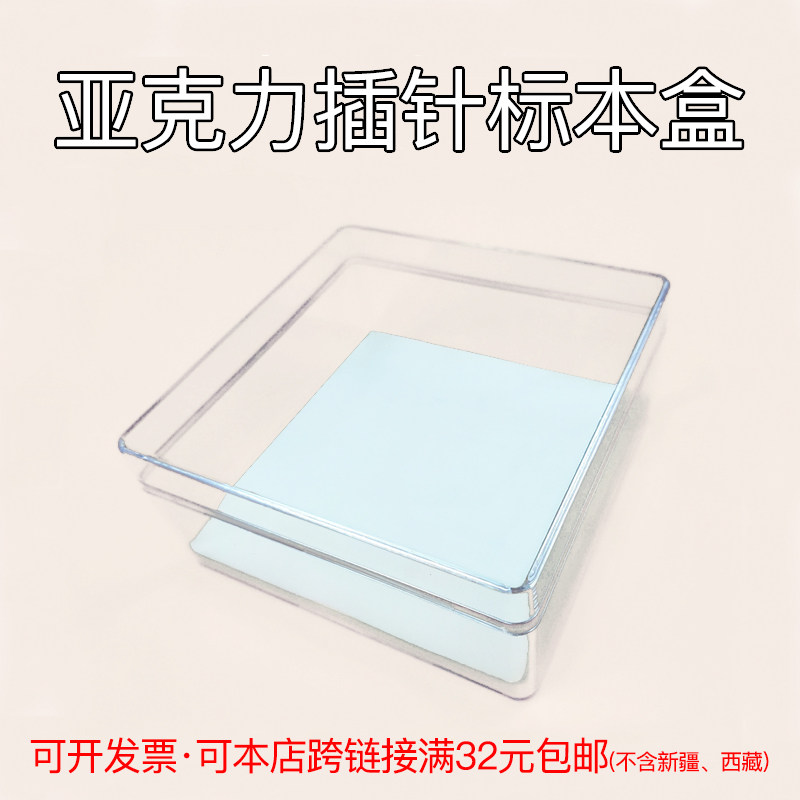昆虫亚克力插针盒标本展示固定盒