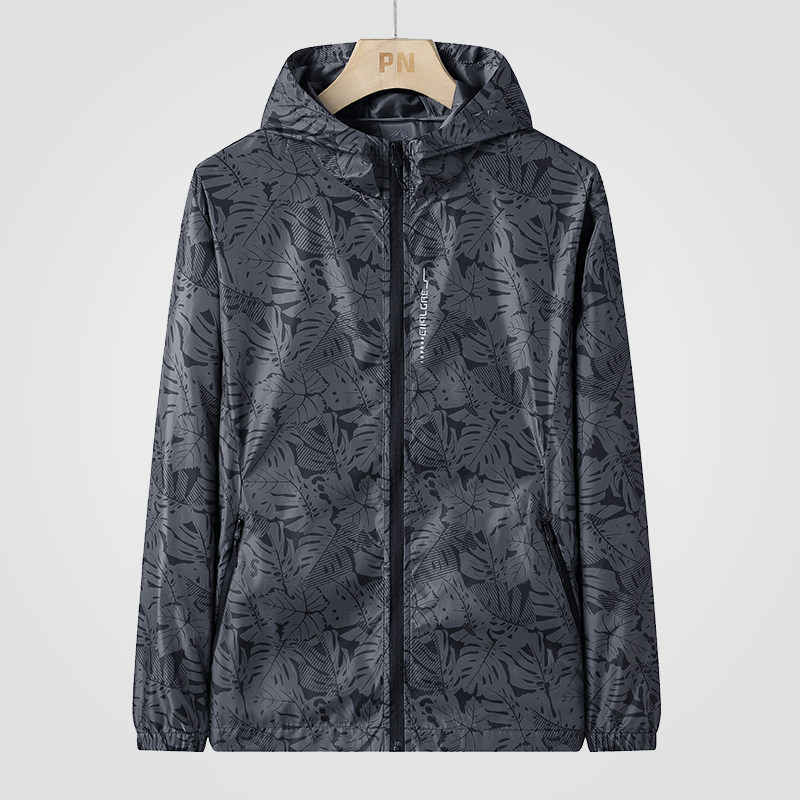 防晒衣男防紫外线超薄透气潮牌连帽防晒服男士夹克外套夏季皮肤衣