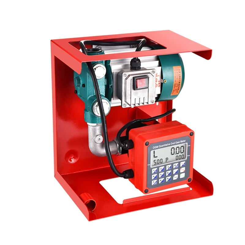 。电动车载小型加油机12v24v220V电子计量柴油泵抽油泵大流量全自