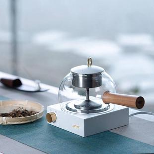 蒸茶壶手工玻璃煮茶器自动煮茶壶600ml蒸茶器八马 予芃茶具分离式