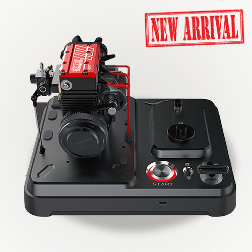 双缸发动机拼装模型金属迷你引擎