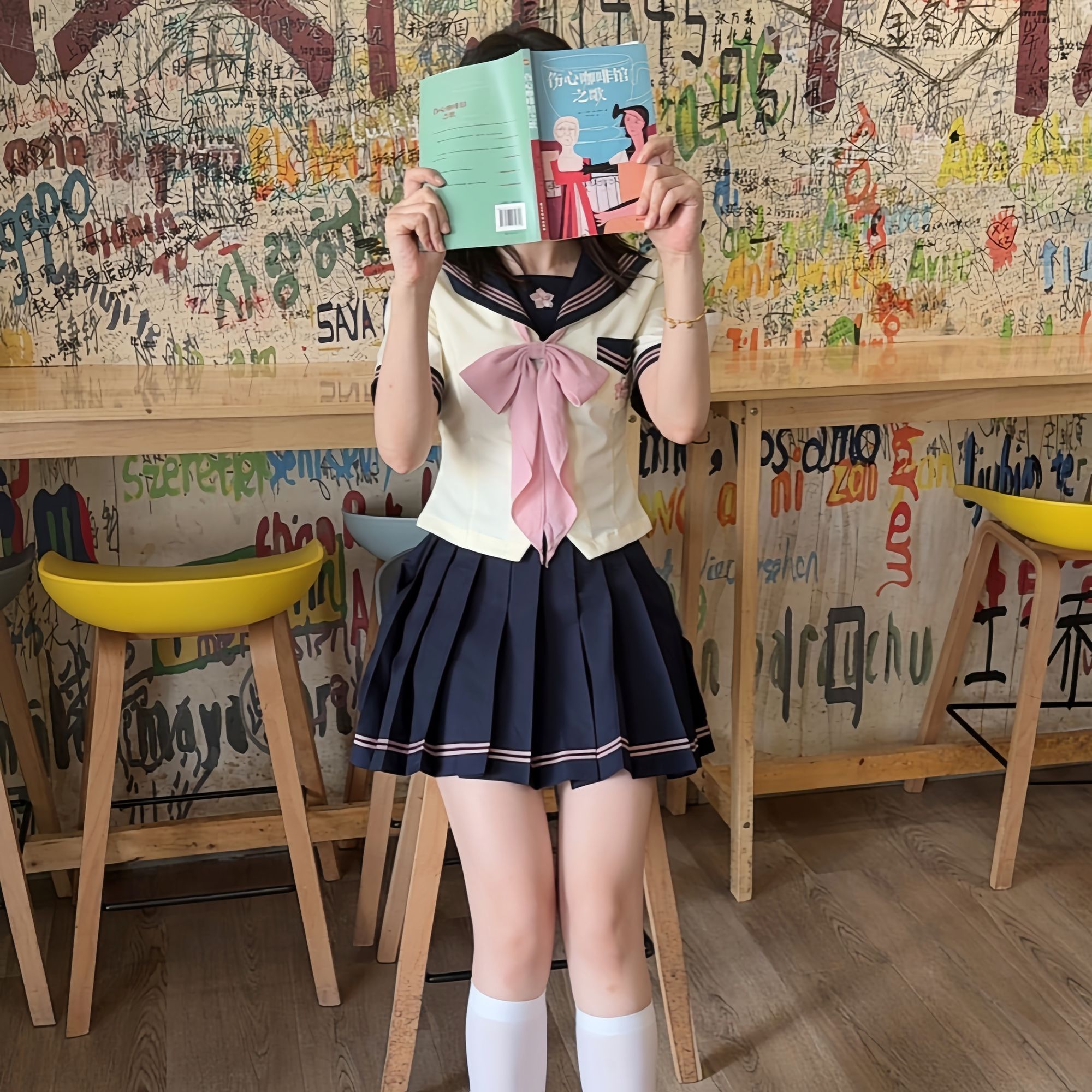 【樱栀物语】栀半夏原创jk制服水手服正版收腰显瘦日系学院风套装