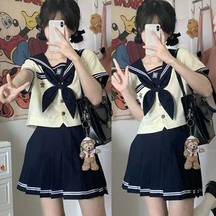 【南栀中】南御社原创绀色jk制服日系水手服长短袖校供班服学院风