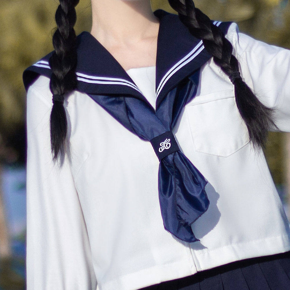 【神北JK】日系正统水手服jk制服裙套装白二三本基础款关西襟上衣