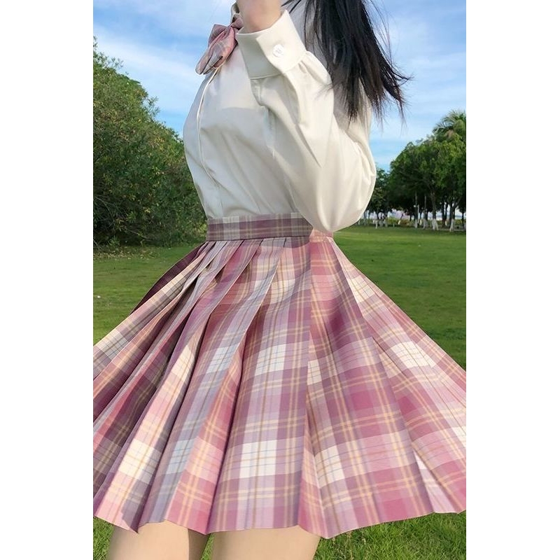 日系合集JK制服格裙秋季长袖套装百褶裙学生正版jks校服校园风