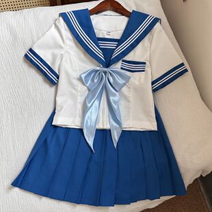 熊补补原创正版日系JK公主线收腰款水手服学院风制服套装女夏短袖