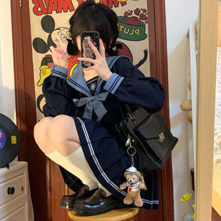 【南栀中】南御社jk制服水手服基础款纯欲风辣妹百搭校供百褶裙女