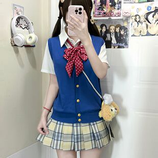 【3786人收藏】柚子木jk白雪公主穿搭制服正版原创格裙女百褶裙短
