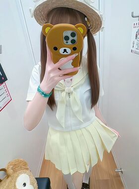 甜嗑原创欧咪兔jk制服萌款幼稚园学院风甜美水手服短袖套装女正版