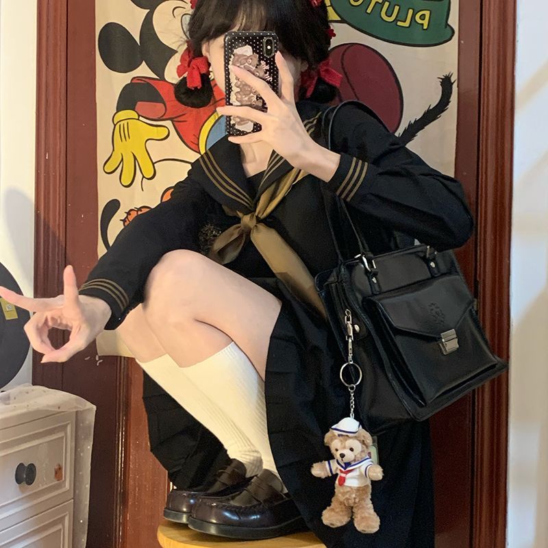 【桐林中】原创正版jk制服套装全套春秋长袖日系学院风基础水手服